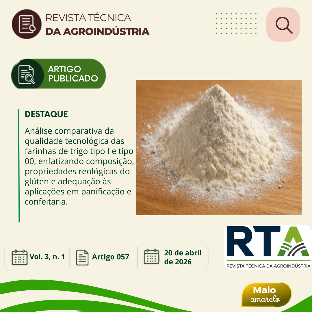 QUALIDADE TECNOLÓGICA DA FARINHA DE TRIGO TIPO 00: COMPARAÇÃO COM FARINHA TIPO I E APLICAÇÕES INDUSTRIAIS